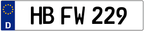 Trailer License Plate